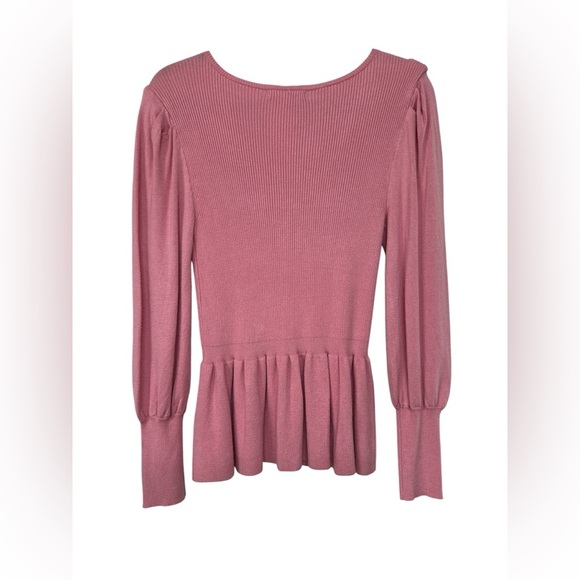 Design History Women's V-Neck Pullover Pink Sweater Size Small - Picture 2 of 2